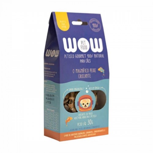 WOW CAES MAGNIFICO PEIXE CROCANTE 30G