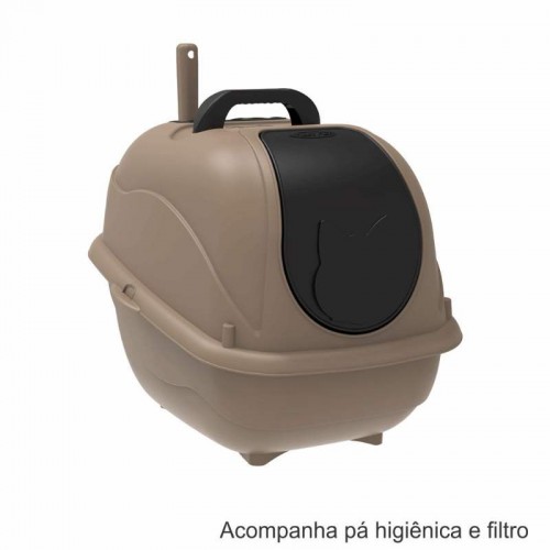 SANITARIO FECHADO CAT BOX GOLD PRETO