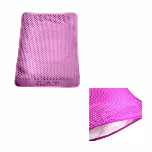 TAPETE COLETOR AREIA 68X56CM ROSA