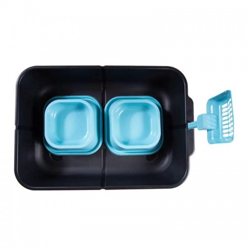 DPET KIT HIGIENICO GATO PRETO/AZUL
