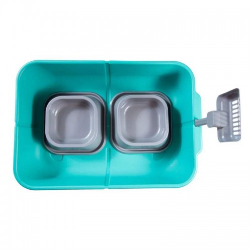 DPET KIT HIGIENICO GATO VERDE/CINZA