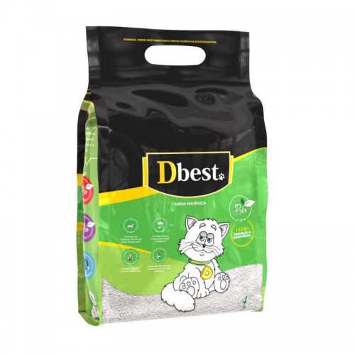 AREIA SANITARIA DBEST BIO FINA 4KG