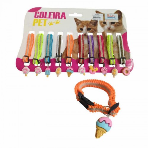 COLEIRA P/GATOS DISPLAY 10UN CANDY