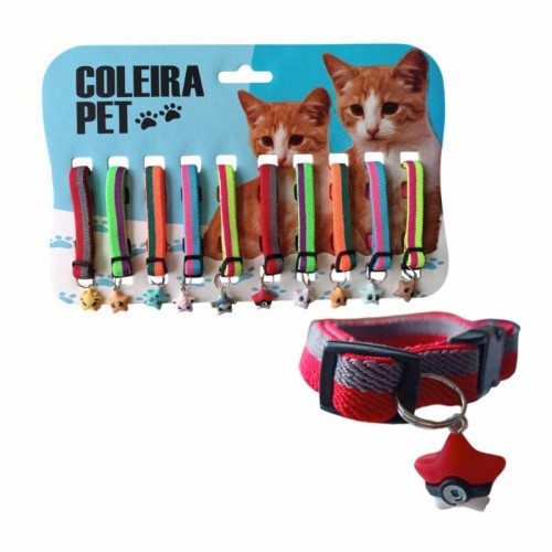 COLEIRA P/ GATOS DISPLAY 10UN POKE STAR