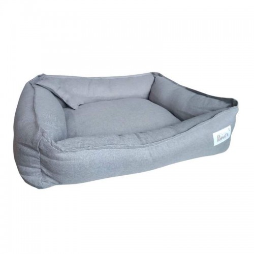 CAMA LINHO CINZA TAMANHO M 56X46X20CM