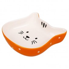 7106 - COMEDOURO CERAMICA GATINHO FELIZ